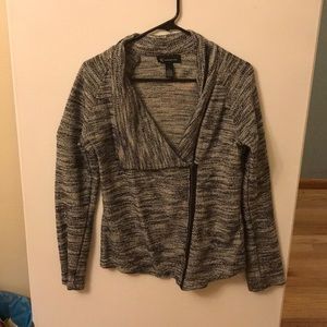 Side Zip Gray Sweater